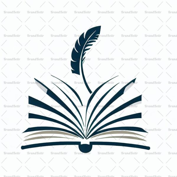 Offenes Buch und Feder